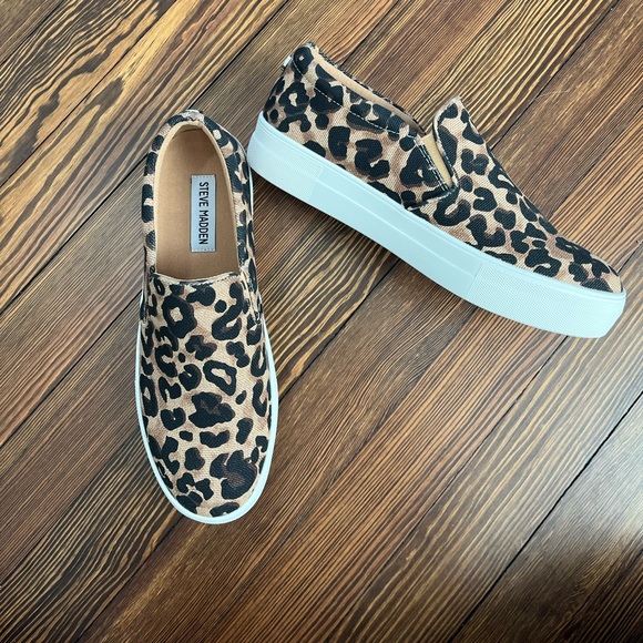Steve Madden Shoes - Steve Madden Leopard Slip-on Sneaker women’s size: 8 NWOT